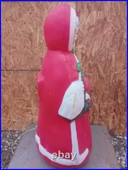 Vintage Santa's Best Mrs. Claus 40 Lighted Blow Mold Christmas Decor READ