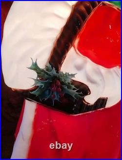 Vintage Santa's Best Mrs. Claus Lighted 40 Christmas Blow Mold No Glasses