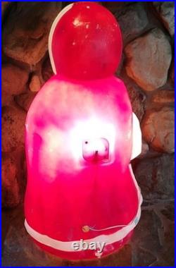 Vintage Santa's Best Mrs. Claus Lighted 40 Christmas Blow Mold No Glasses