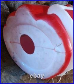 Vintage Santa's Best Mrs. Claus Lighted 40 Christmas Blow Mold No Glasses