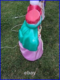Vintage Santa's Best Nativity Christmas Blow Mold 3 Three Wisemen Set