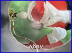 Vintage Santa's Best Snoopy Peanuts Christmas Blow Mold 32 Tall Original