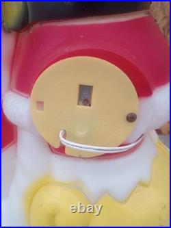 Vintage Santa's Elf Mailbox Post Lighted Christmas Blow Mold 34 by General Foam