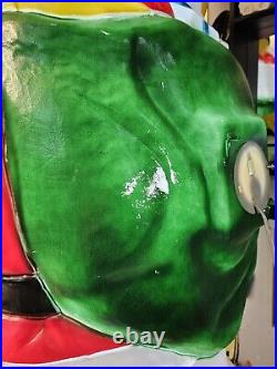 Vintage Santas Best 42 Blow Mold Christmas Plastic Lighted HUGE One Owner