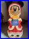 Vintage Santas Best Minnie Mouse Caroler 32 Lighted Christmas Blow Mold