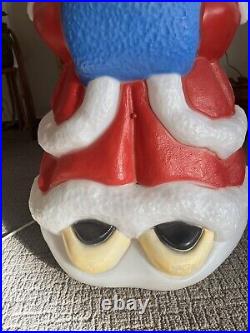 Vintage Santas Best Minnie Mouse Caroler 32 Lighted Christmas Blow Mold
