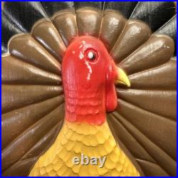 Vintage THANKSGIVING TURKEY Blow Mold Don Featherstone Union Products NO Light
