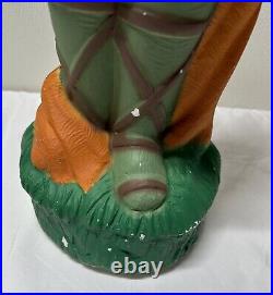 Vintage TPI LITTLE DRUMMER BOY Blow Mold 30 Tall with drumsticks Canada 4955 XMAS