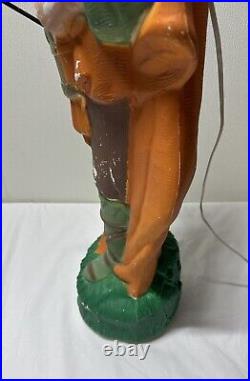 Vintage TPI LITTLE DRUMMER BOY Blow Mold 30 Tall with drumsticks Canada 4955 XMAS