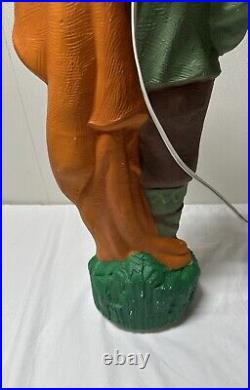 Vintage TPI LITTLE DRUMMER BOY Blow Mold 30 Tall with drumsticks Canada 4955 XMAS