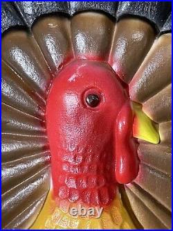 Vintage Thanksgiving turkey blow mold Don Featherstone Union Products decoration