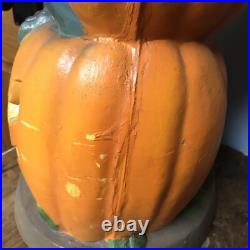 Vintage Trendmaster Bat and Pumpkin Totem Stack Halloween Foam Mold 1993