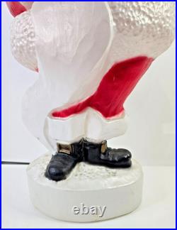 Vintage Union 43 Santa Reading List Lighted Blow Mold