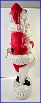 Vintage Union 43 Santa Reading List Lighted Blow Mold