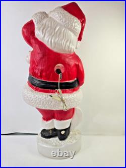 Vintage Union 43 Santa Reading List Lighted Blow Mold