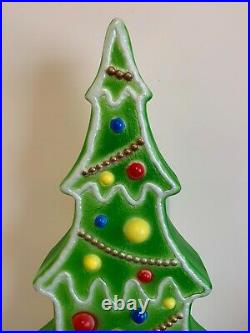 Vintage Union Don Featherstone 29 Green Lighted Christmas Tree, Looks New