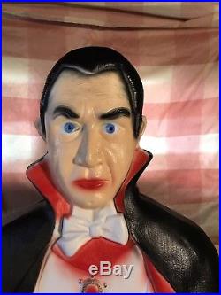 Vintage Union Products Bela Lugosi as Dracula Blow Mold Don Featherstone