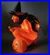 Vintage Witch on Broom Lighted Blow Mold 20 Halloween Don Featherstone 1992