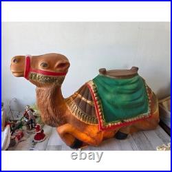 Vintage general foam large camel blow mold Nativity lawn decor Xmas