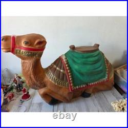 Vintage general foam large camel blow mold Nativity lawn decor Xmas