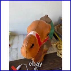 Vintage general foam large camel blow mold Nativity lawn decor Xmas