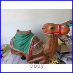 Vintage general foam large camel blow mold Nativity lawn decor Xmas
