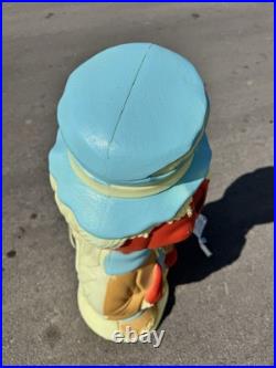 Vintage pumpkin scarecrow Blow Mold 33 Lighted 90's General Foam Nice