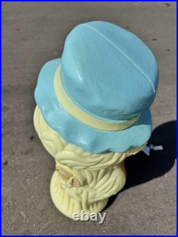 Vintage pumpkin scarecrow Blow Mold 33 Lighted 90's General Foam Nice