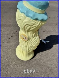 Vintage pumpkin scarecrow Blow Mold 33 Lighted 90's General Foam Nice