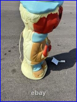 Vintage pumpkin scarecrow Blow Mold 33 Lighted 90's General Foam Nice