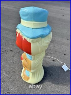 Vintage pumpkin scarecrow Blow Mold 33 Lighted 90's General Foam Nice