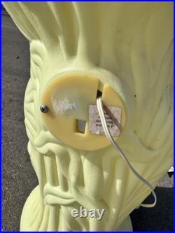 Vintage pumpkin scarecrow Blow Mold 33 Lighted 90's General Foam Nice