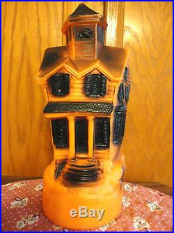 Vtg 13 Empire Haunted House Halloween Blow Mold Light Up Yard Decor Bat Prop