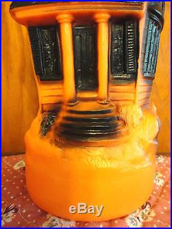 Vtg 13 Empire Haunted House Halloween Blow Mold Light Up Yard Decor Bat Prop