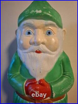 Vtg 1990 Don Featherstone Elf Gnome Leprechaun Blow Mold Lighted By Union 28