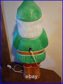 Vtg 1990 Don Featherstone Elf Gnome Leprechaun Blow Mold Lighted By Union 28