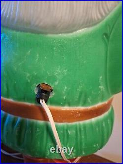 Vtg 1990 Don Featherstone Elf Gnome Leprechaun Blow Mold Lighted By Union 28