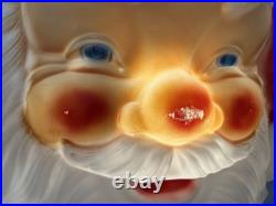 Vtg 34 Empire Blow Mold Santa Face Head Lighted Outdoor Christmas Decor EMPIRE
