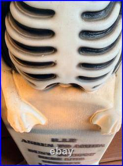 Vtg 35 Skeleton Tombstone Blow Mold R. I. P. Ashes to Ashes Empire Halloween USA