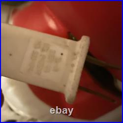 Vtg 42 Santa's Best Santa Christmas Lighted Blow Mold Toy Bag With Presents