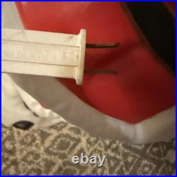 Vtg 42 Santa's Best Santa Christmas Lighted Blow Mold Toy Bag With Presents