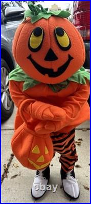 Vtg 90s Kmart Porch Kids 36 Halloween Ghost & Jack-O'-Lantern Door Greeter Box