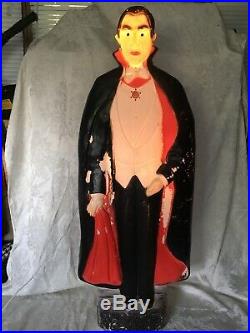 Vtg Bela Lugosi Union Product Dracula Blow Mold Halloween Don Featherstone