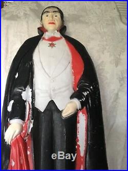 Vtg Bela Lugosi Union Product Dracula Blow Mold Halloween Don Featherstone