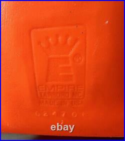 Vtg Black Cat on a Pumpkin Halloween Blow Mold Empire Carolina Enterprises 34