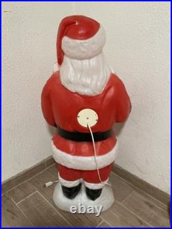 Vtg Empire 41 African American Black Santa Claus Blow Mold Stocking RARE
