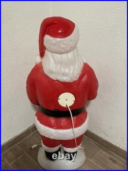 Vtg Empire 41 African American Black Santa Claus Blow Mold Stocking RARE