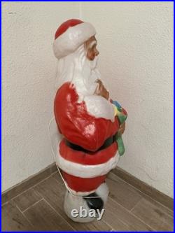 Vtg Empire 41 African American Black Santa Claus Blow Mold Stocking RARE