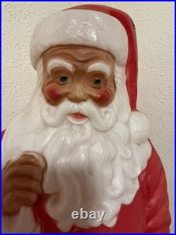 Vtg Empire 41 African American Black Santa Claus Blow Mold Stocking RARE
