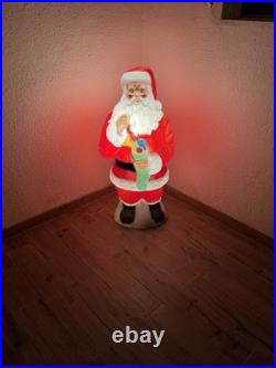 Vtg Empire 41 African American Black Santa Claus Blow Mold Stocking RARE